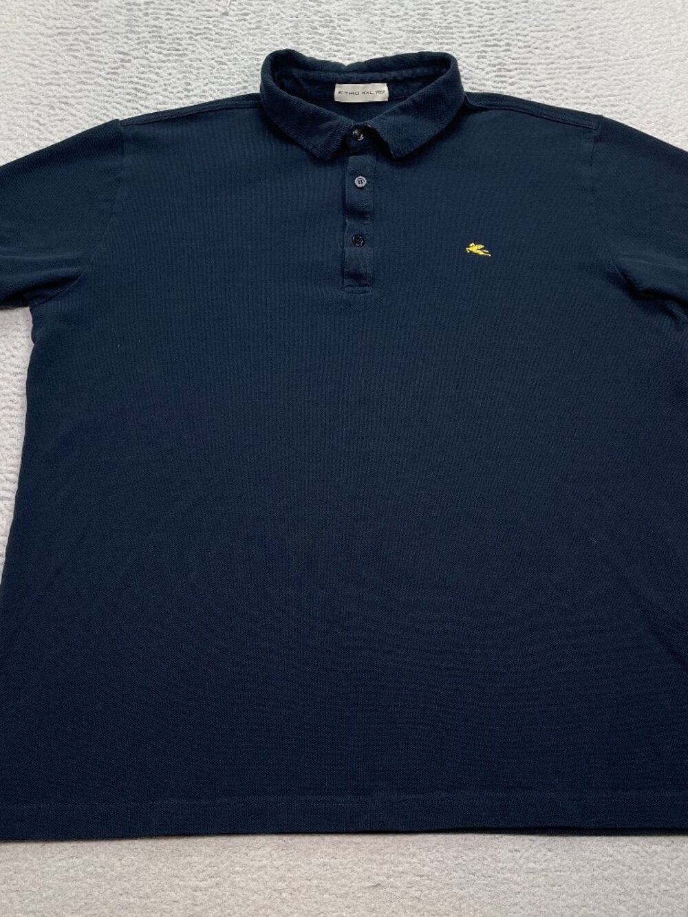 Etro Polo Shirt Men's Size 2XL Pegasus Made in Italy Blue